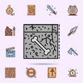 fossil, soil, bone, paleontology icon. Universal set of history for website design and development, app development