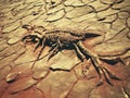 This fossil, unlike anything found on Earth, appeared to be a remnant of a past Martian life form. Imagination of a