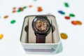 Fossil watch with brown leather - American fashion designer and manufacturer - fashionable and affordable watches