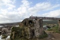 The fossilised water wheel is a curiosity worth visiting on a trip out to Cape Leeuwin. It was built to help pump water from a Royalty Free Stock Photo