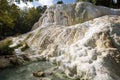 Fosso Bianco hot springs in Bagni San Filippo Royalty Free Stock Photo