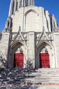 Foster Memorial Doors and Peaks Royalty Free Stock Photo