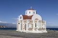 Little Orthodox church Agia Fotini on the north est coats of Crete in Greece