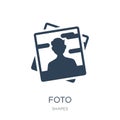 foto icon in trendy design style. foto icon isolated on white background. foto vector icon simple and modern flat symbol for web Royalty Free Stock Photo