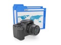 Fotoapparat and the browser Royalty Free Stock Photo