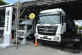 Foton auman gtl dumptruck at Philippine International Motor Show in Pasay, Philippines