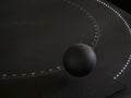 Foucault pendulum ball moving detail