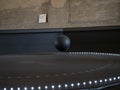 Foucault pendulum ball moving detail