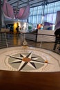 Foucault's pendulum demonstrates the earth's rotation Royalty Free Stock Photo