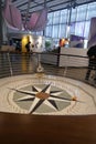 Foucault's pendulum demonstrates the earth's rotation Royalty Free Stock Photo