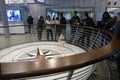 Foucault's pendulum demonstrates the earth's rotation Royalty Free Stock Photo