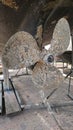 Fouled yacht propeller and eroded anode