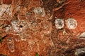 Pre-historical stone carved on stone in Urubici, southern Brazil