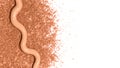 Foundation on face powder isolated on white background. Royalty Free Stock Photo