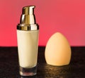 Foundation for facial skin. Corrector for the face Royalty Free Stock Photo