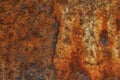 Foundation of iron, rusted from old age Royalty Free Stock Photo