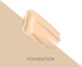 Foundation liquid texture, creamy skin tone foundation in 3d illustration, extreme close up look