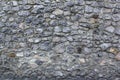 Foundation stones wall of midcentury castle background