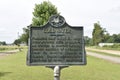 Coldwater Mississippi Historical Marker Royalty Free Stock Photo