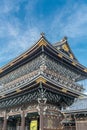 Founder\'s Hall Gate (Goei-do Mon) at Higashi Hongan-ji. Kyoto, Japan. Royalty Free Stock Photo