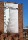 Founders Park at the Lorraine Motel, Memphis Tennessee. Royalty Free Stock Photo