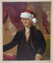 Founding Father, George Washington, showing a little bit of Christmas spirit