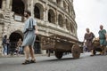 The founding of Rome: parade through the streets of Rome