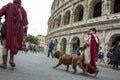 The founding of Rome: parade through the streets of Rome Royalty Free Stock Photo