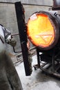 Foundry Kiln for a Molten Metal Pour Royalty Free Stock Photo