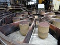Foundry, sand molded casting Royalty Free Stock Photo