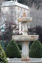 FOUNTAIN OF THE PASEO DE LOS TRISTES STREET-GRANADA Royalty Free Stock Photo