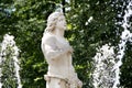 Fountain Adam in the lower park of Peterhof. Peterhof, Saint-Petersburg, Russia.