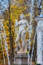 Fountain Adam in the lower park of Peterhof