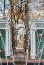 Fountain Adam in the lower park of Peterhof