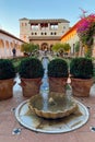 Fountain in Alcazaba in Almeria, Spain Royalty Free Stock Photo
