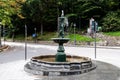 Fountain with angels in Heroes\' market