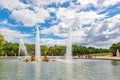 Fountain of Apollo in a beautful and Famous Gardens of Versailles (Chateau de Versailles).