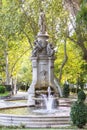 The fountain Apollo in Prado Boulevard, Madrid, Spain