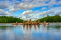 Fountain of Apollo at Versailles Palace in France Royalty Free Stock Photo