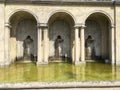 Fountain Arcade in the public water paradise in Baden-Baden Royalty Free Stock Photo