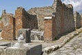 Fountain, Archeological site of Pompeii, Italy Royalty Free Stock Photo