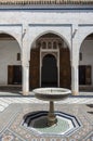 Fountain in Bahia palace courtyard. Marrakech, Morocco Royalty Free Stock Photo