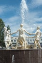 Fountain `Barmaley` `Children`s Round Dance`, `Crocodile`, `Children`, `Children and Crocodile`, `Dancing Children` near the rai