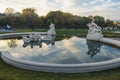 Fountain at Belvedere Palace Gardens - Vienna, Austria Royalty Free Stock Photo