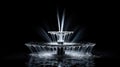 fountain black background Street Park water view