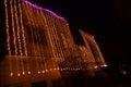 fountain building urban in the night with house