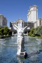 Fountain in Caesar's Palace Hotel and Casino in Las Vegas, Nevada Royalty Free Stock Photo