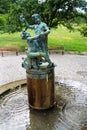 Fountain By Little Frogs in Petrin hill, Prague, Czech Republic