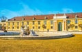 The fountain at Carriage Museum of Schonbrunn, Vienna, Austria