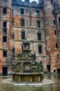 Fountain in the castle, Linlithgow, Scotland Royalty Free Stock Photo
